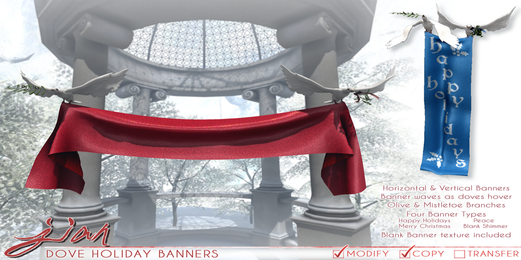 JIAN – Dove Holiday Banners