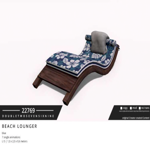 22769 – Beach Lounger