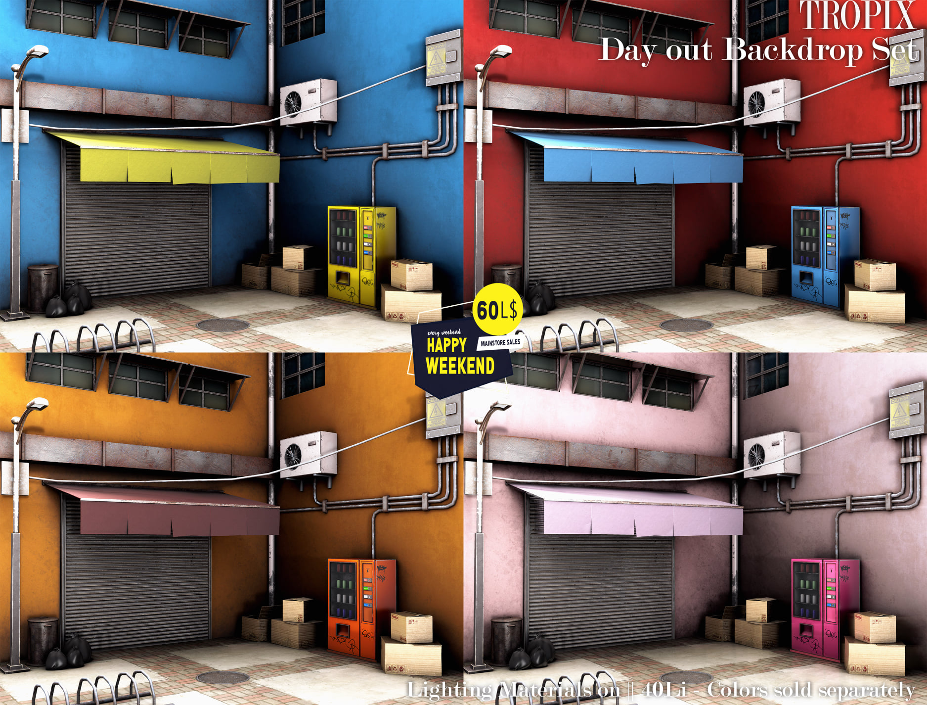 TROPIX – Day out Backdrop Set