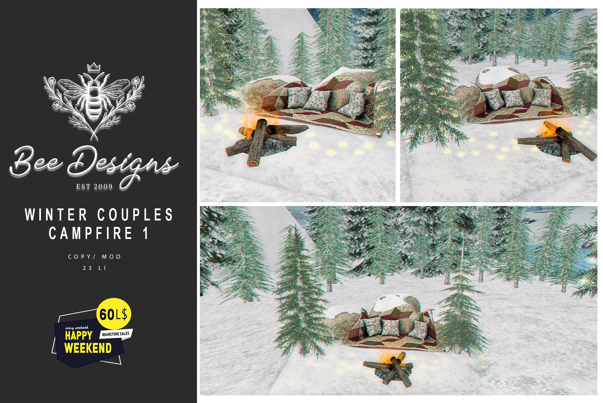 Bee Designs – Winter Couples Campfire