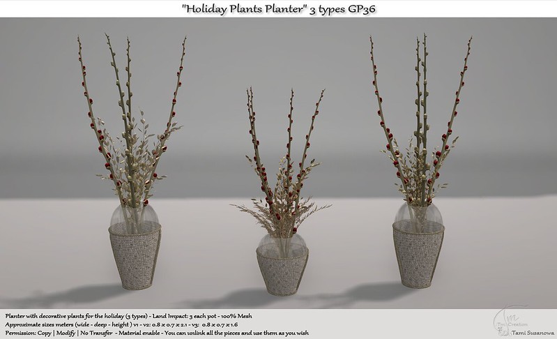 TM Creation – Holiday Plants Planter