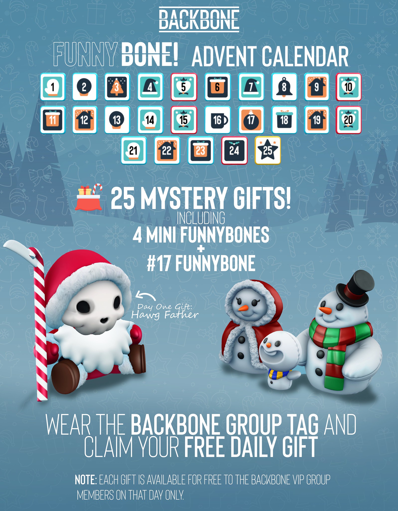 BackBone FunnyBone Advent Calendar Love to Decorate by All About Home