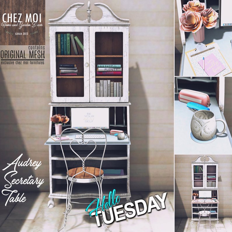 Chez Moi - Audrey Secretary Table | Love to Decorate by All About Home