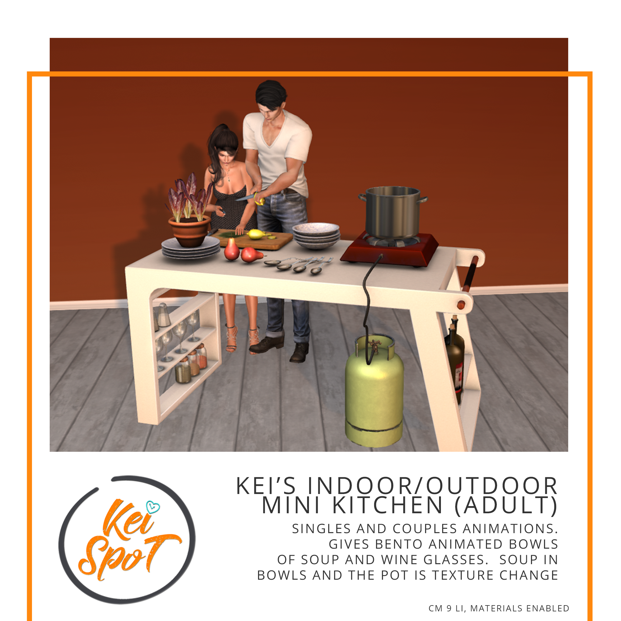 Kei’s Spot – Indoor / Outdoor Mini Kitchen