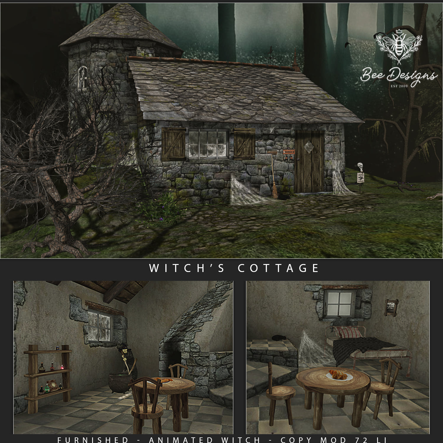 Bee Designs – Witch’s Cottage & Halloween Shed