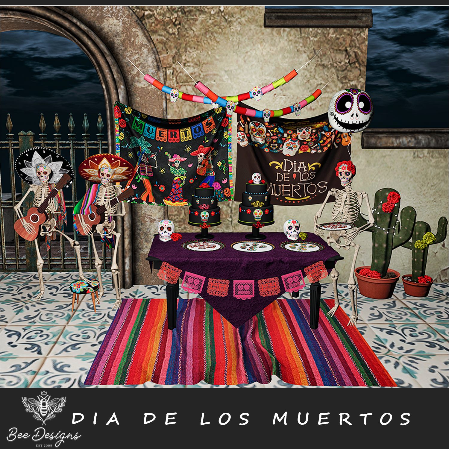 Bee Designs – Dia De Los Muertos