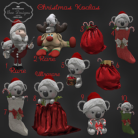 Bee Designs – Christmas Koalas