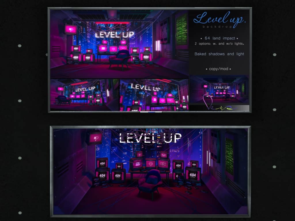 K & S  – Level Up Backdrop