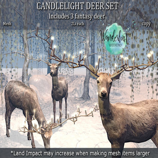 LOVE – Candlelight Deer Set