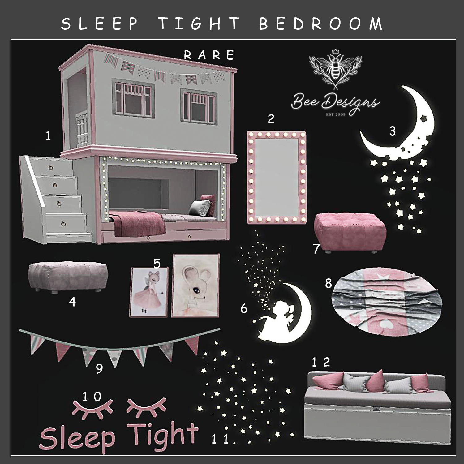 Bee Designs – Sleep Tight Bedroom