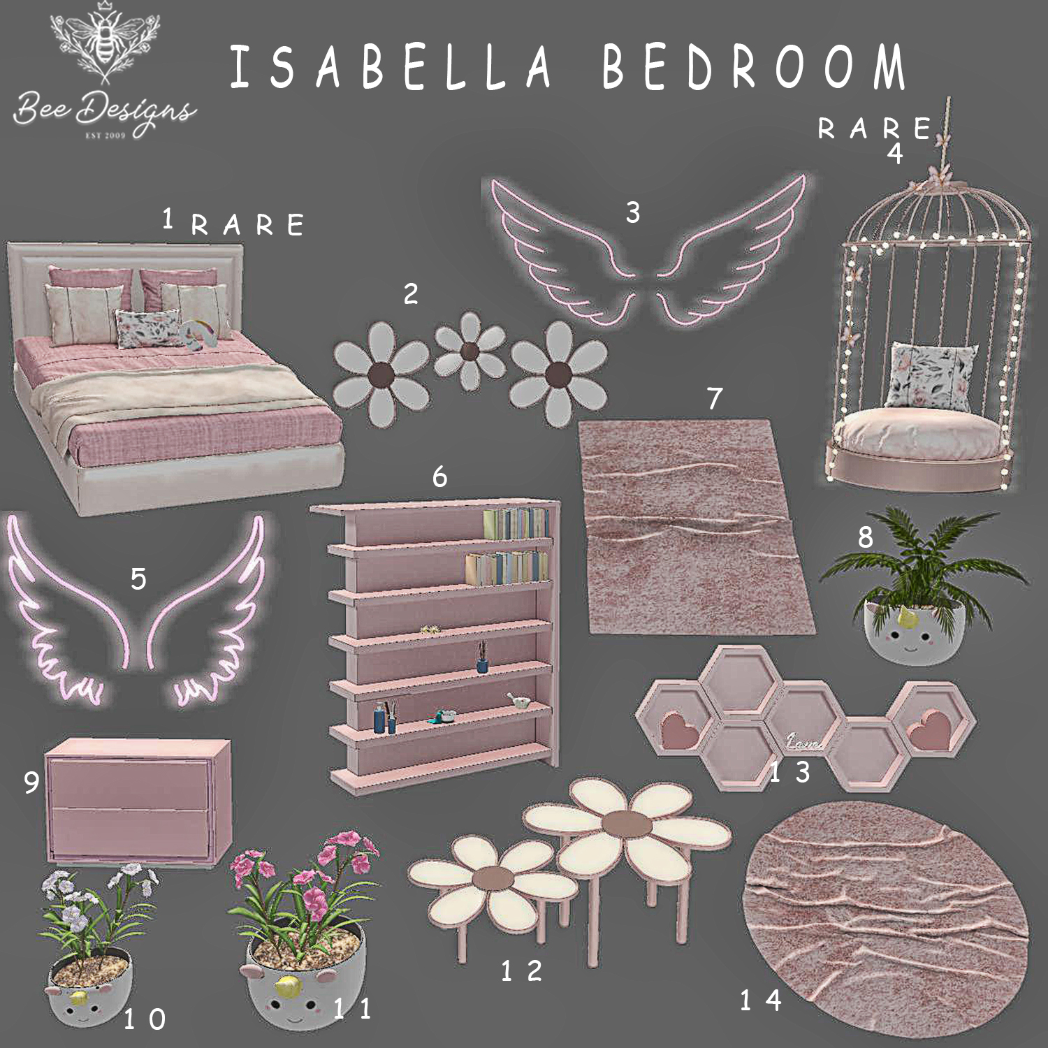 Bee Designs – Isabella Bedroom