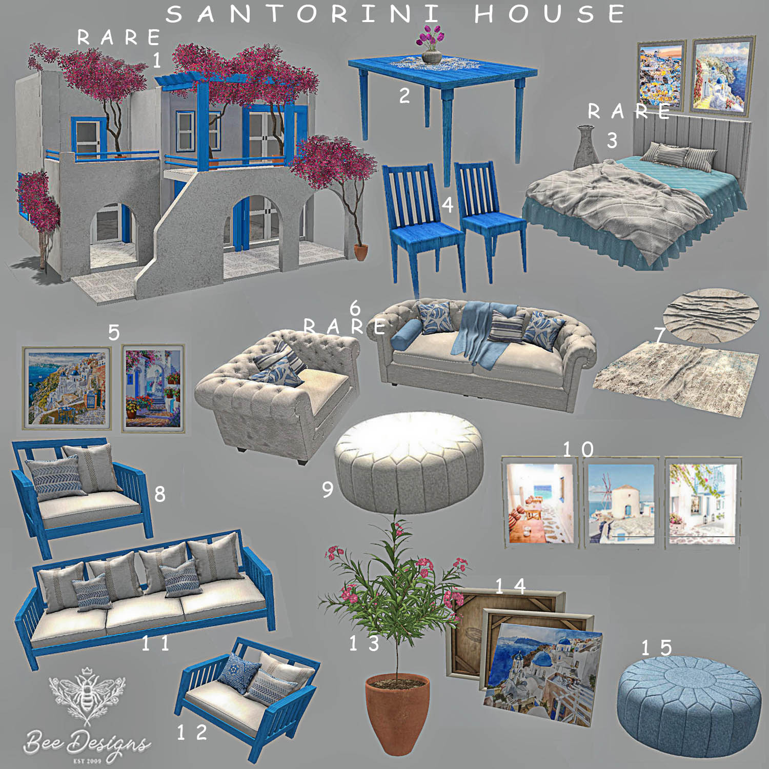 Bee Designs – Santorini House