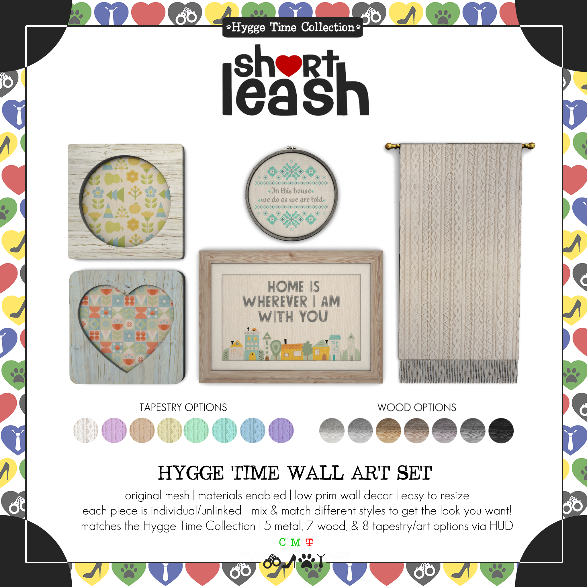 Short Leash – Hygge Time Wall Art and Wall Shelf