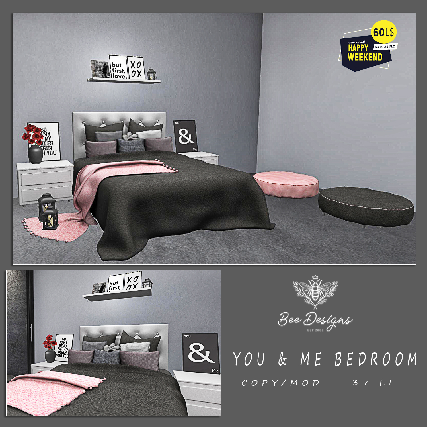 Bee Designs – You & Me Bedroom