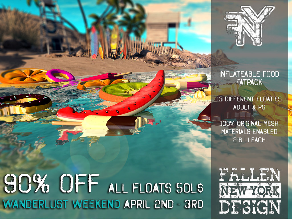 FNY Designs for Wanderlust Weekend Sale April 2/3.