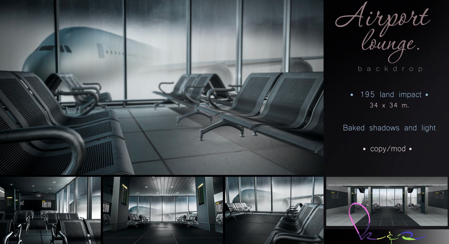 K&S Creations – Airport Lounge Backdrop