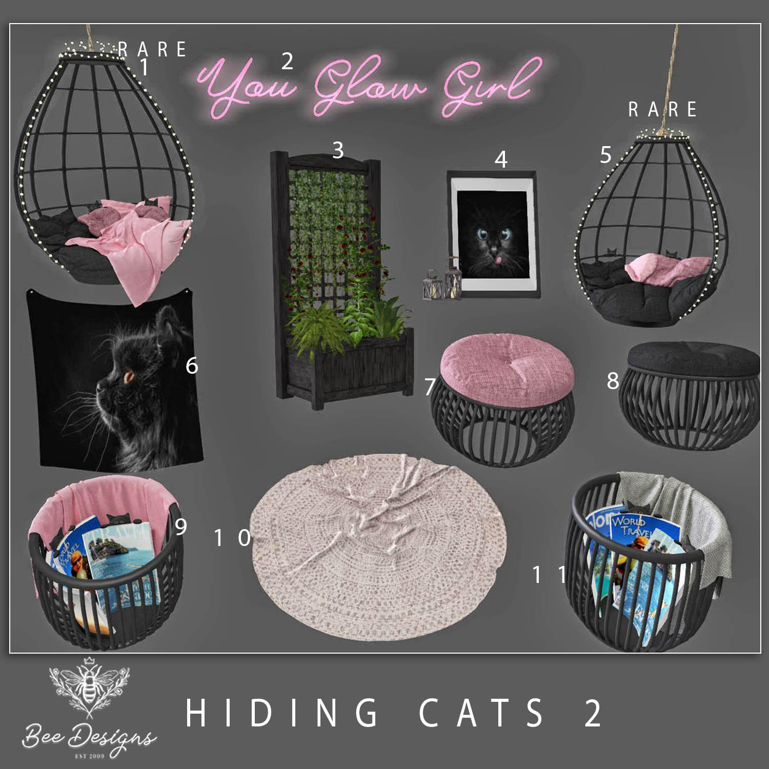 Bee Designs – Hiding Cats 2