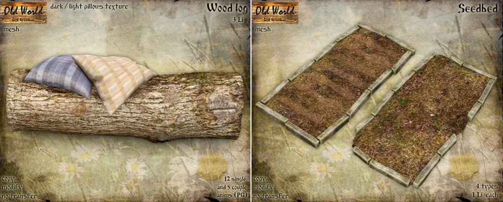 Old World – Wood Logs & Seed Bed