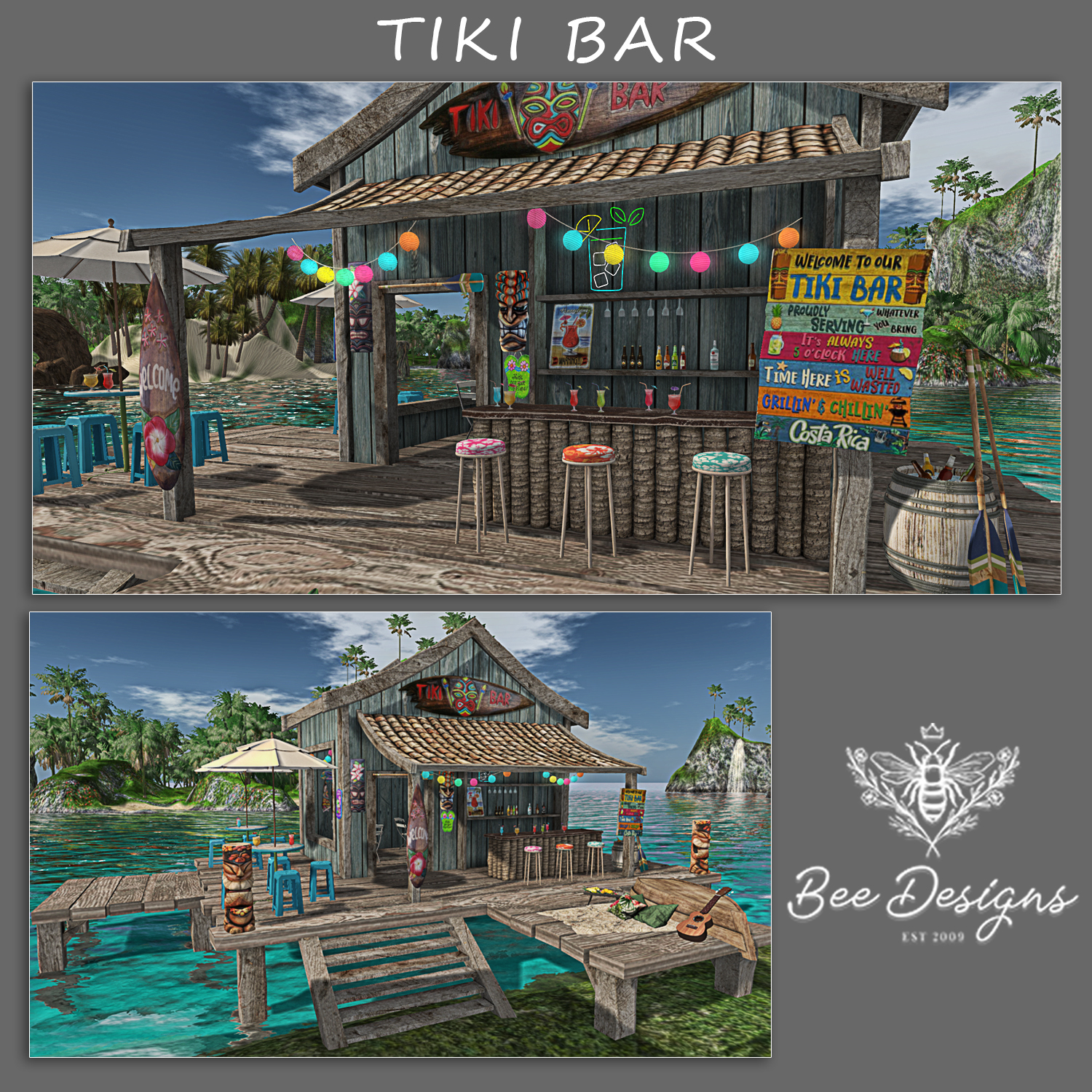 Bee Designs – Tiki Bar