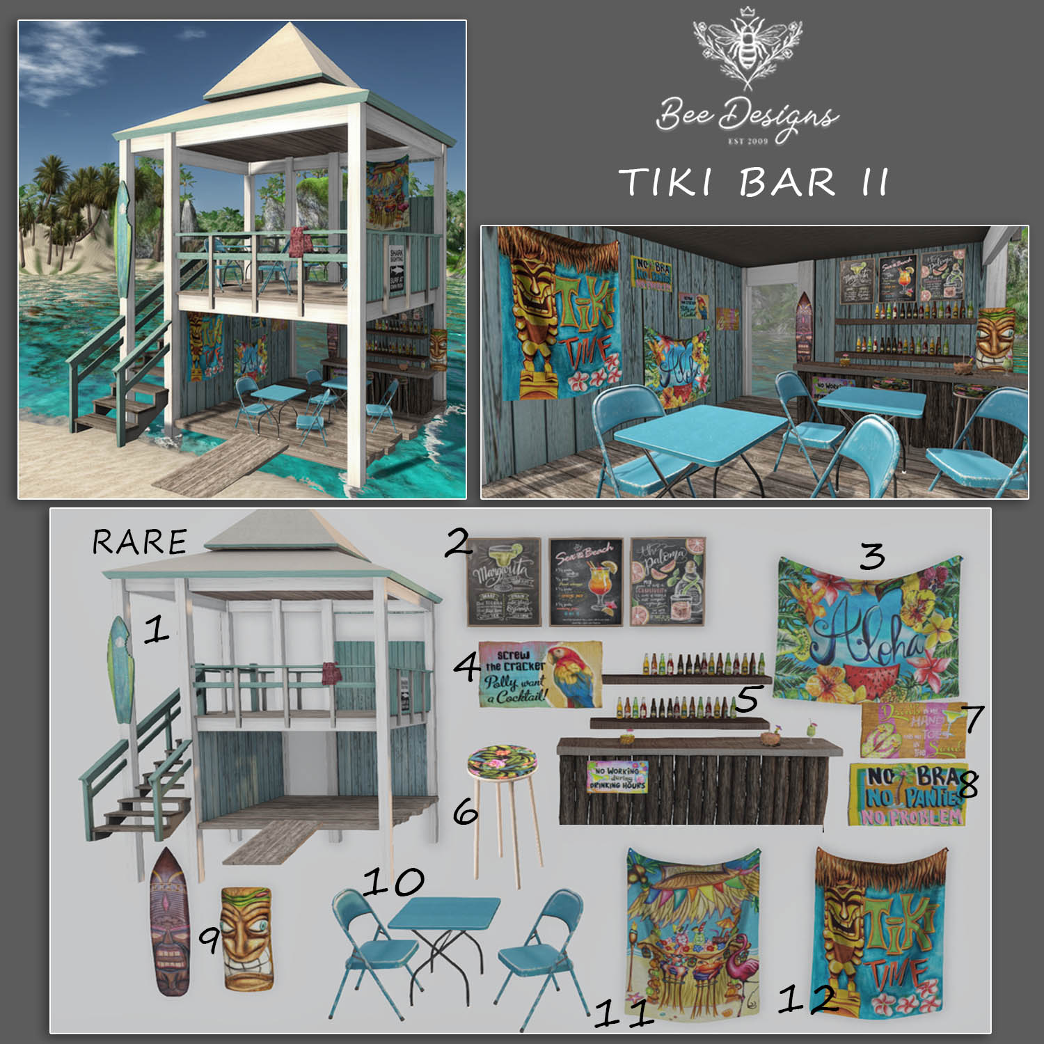 Bee Designs – Tiki Bar II