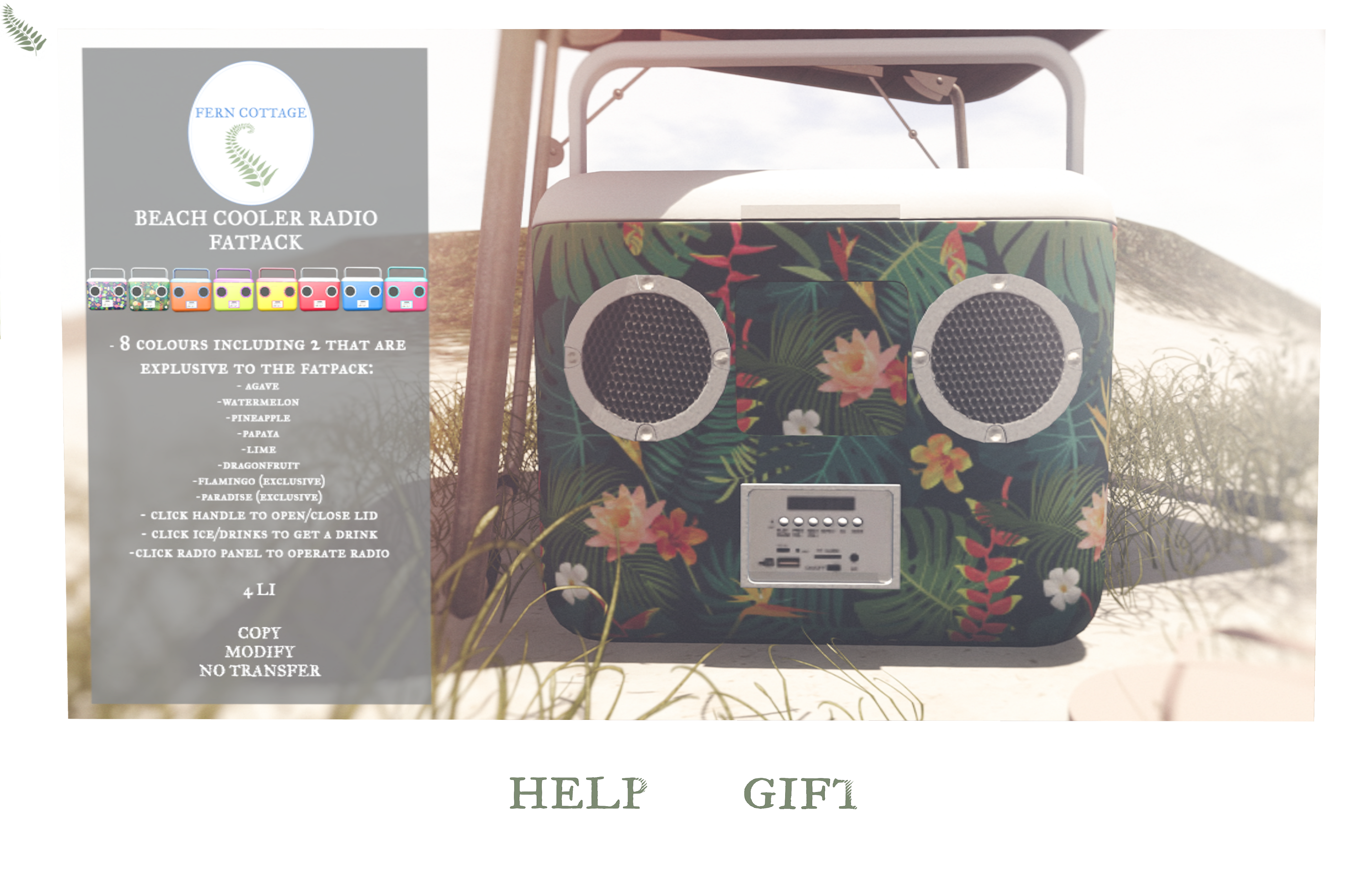 Fern Cottage – Beach Cooler Radio