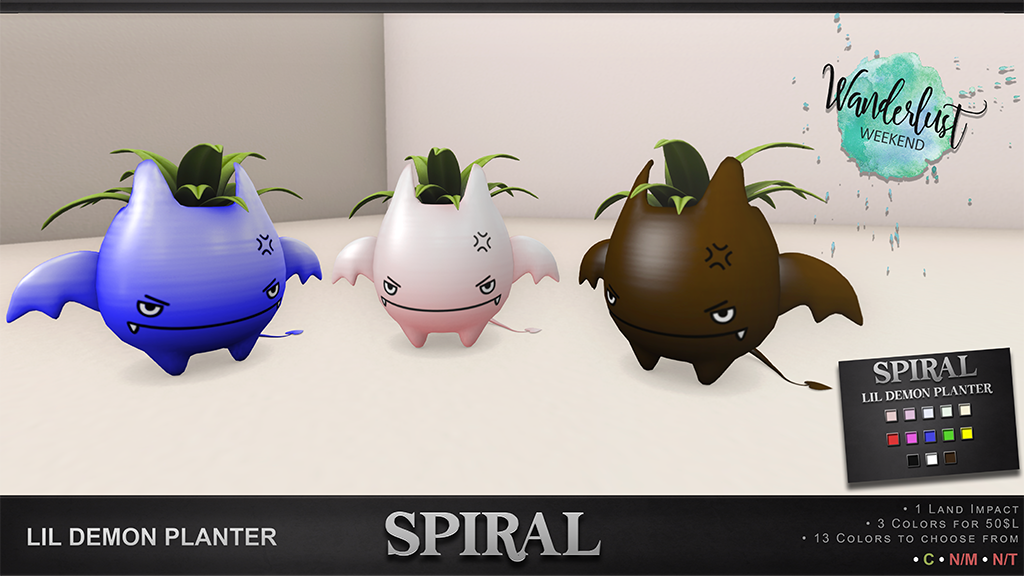 Spiral – Lil Demon Planter