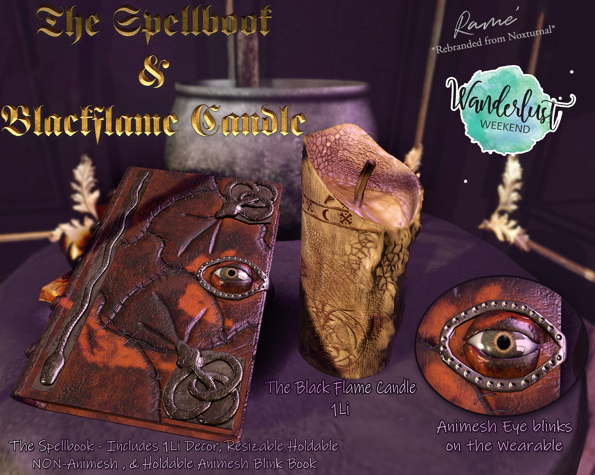 Rame – The Spellbook and Blackflame Candle