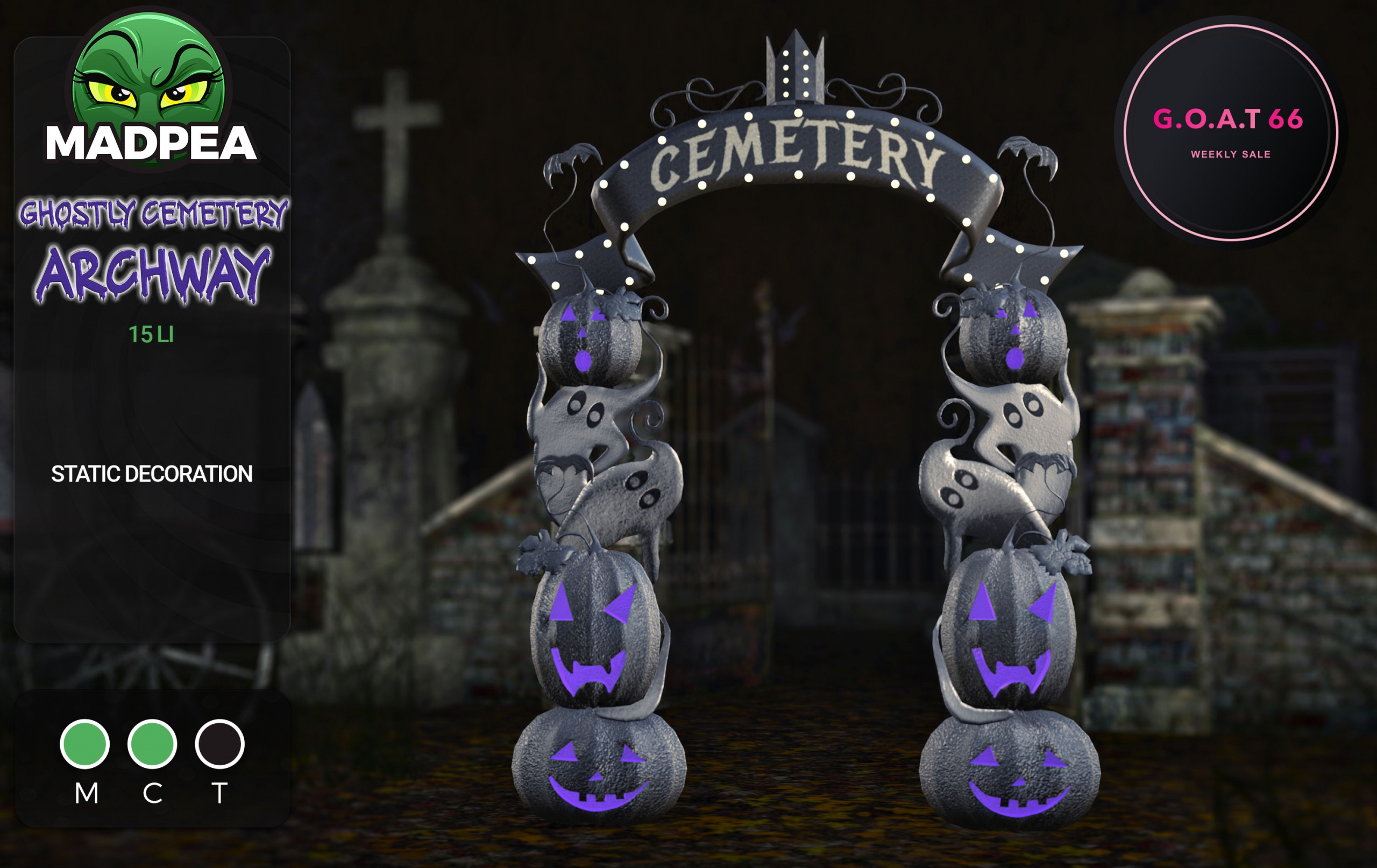 MadPea – Ghostly Cemetery Archway