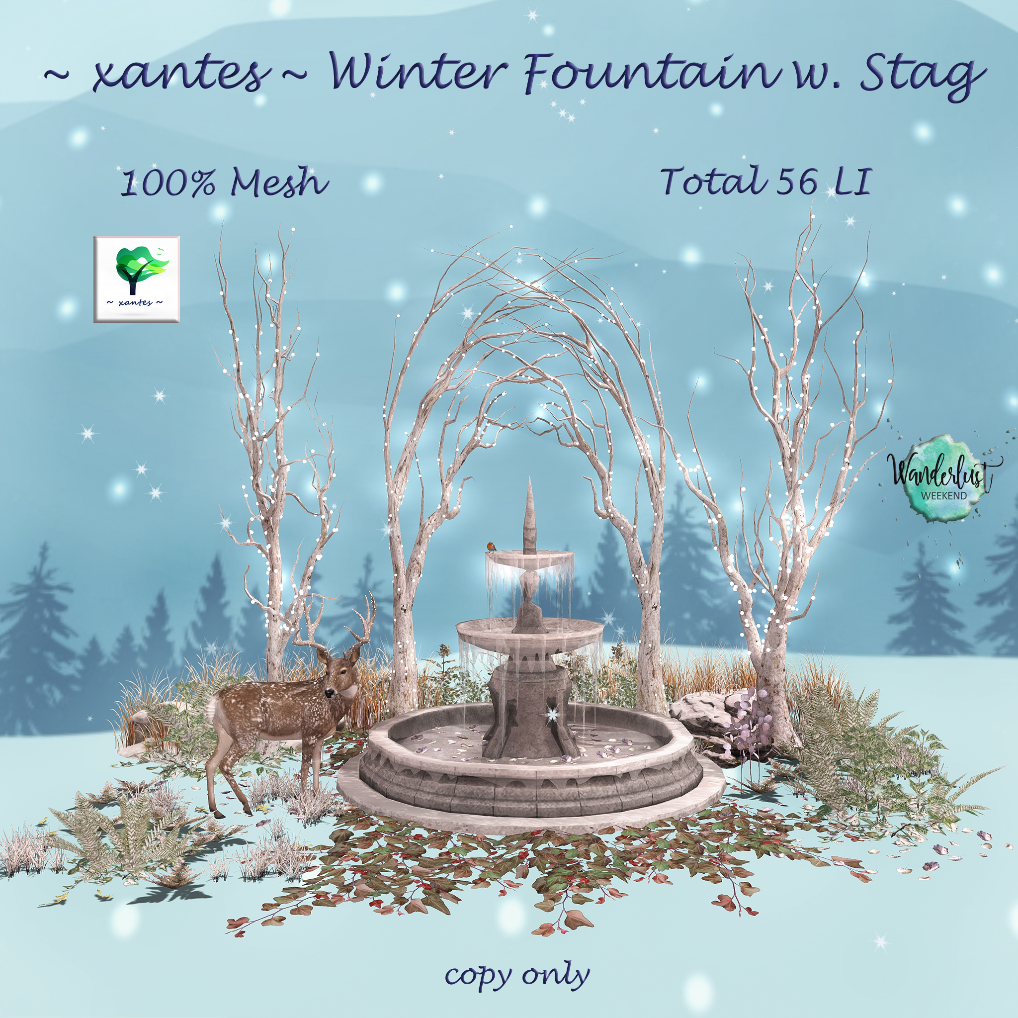 Xantes – Winter Fountain W/Stag