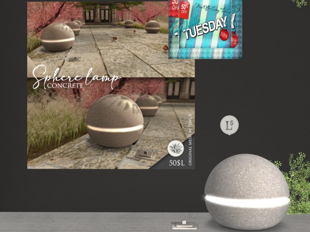 Finca – Sphere Lamp (Concrete)