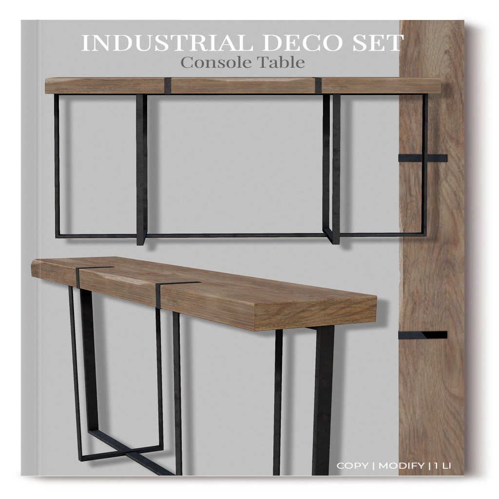 Minimal – Industrial Console Table