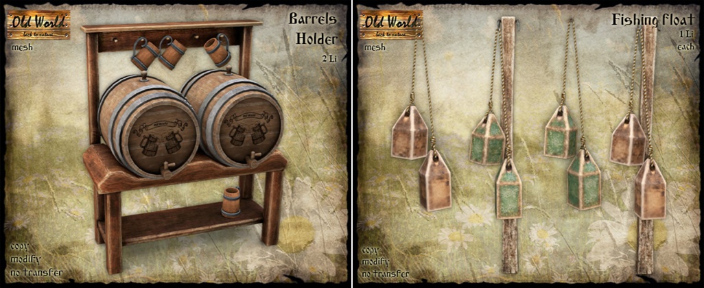 Old World – Barrels Holder & Fishing Float