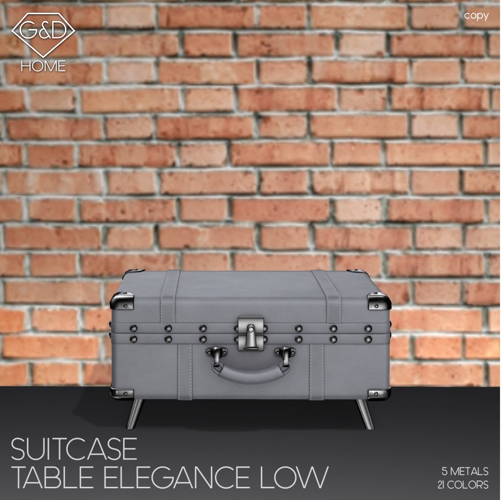 G&D – Suitcase Table Elegance Low