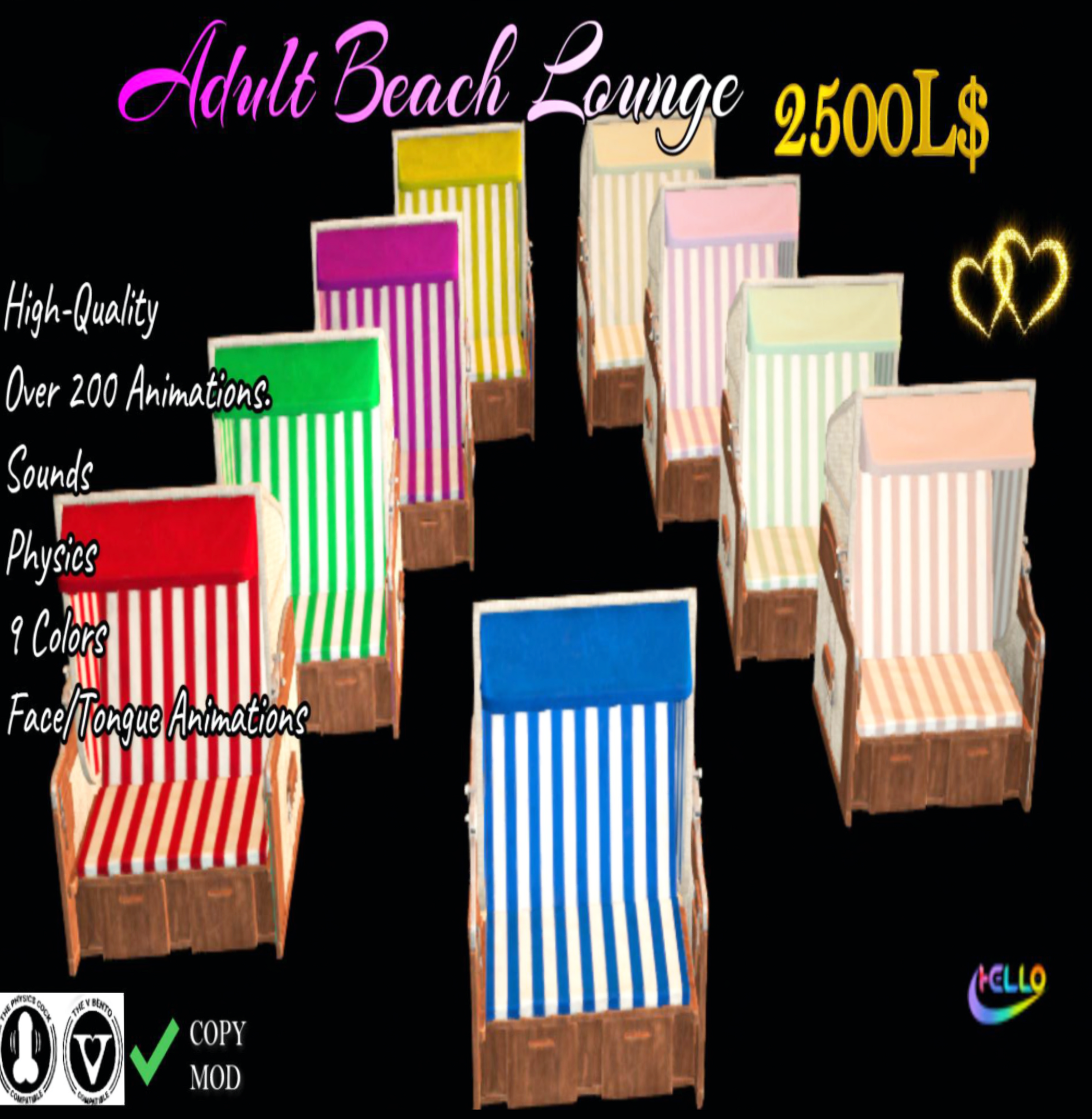 Hello – Adult Beach Loungers