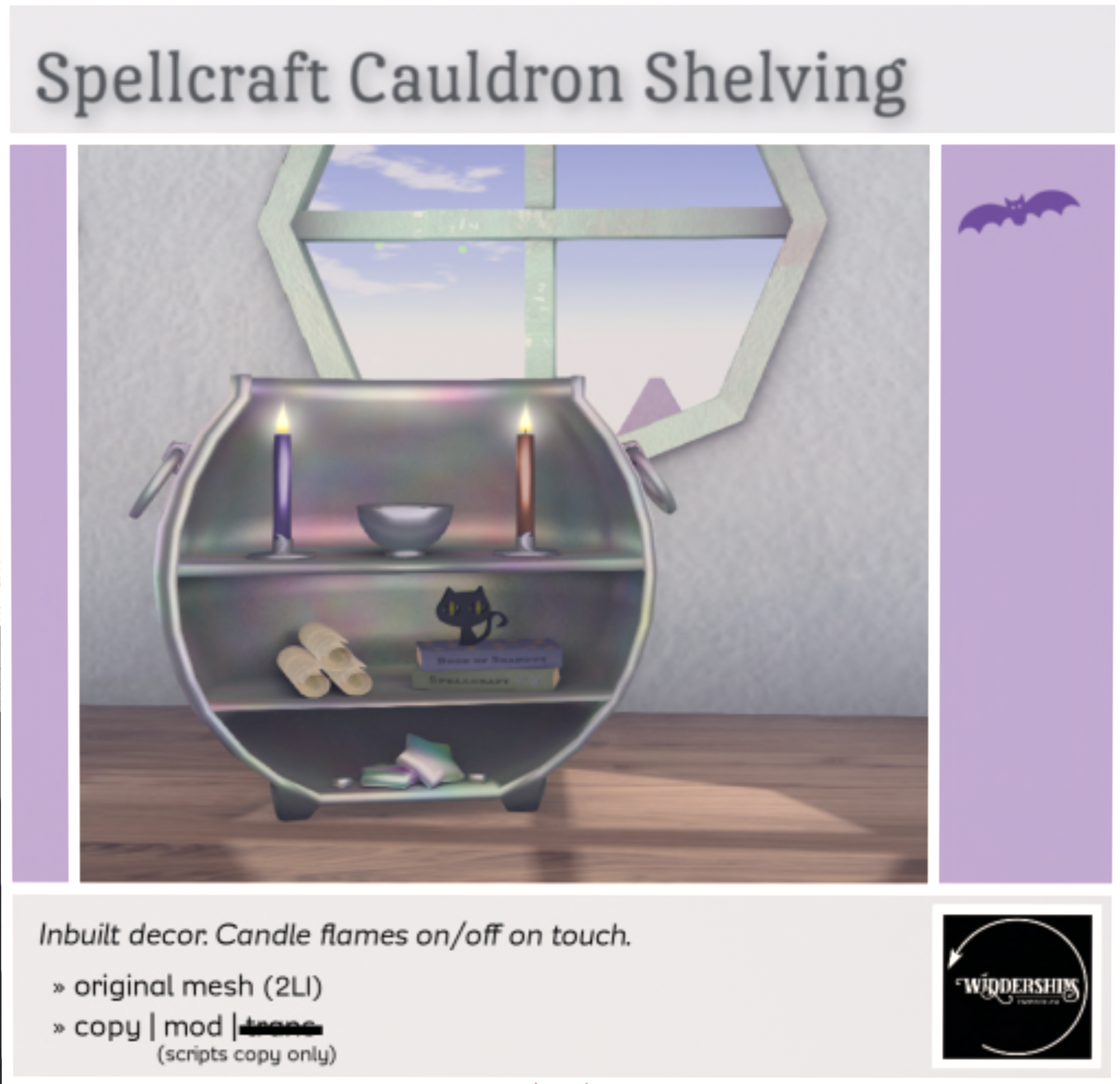 Widdershins – Spellcraft Cauldron Shelving