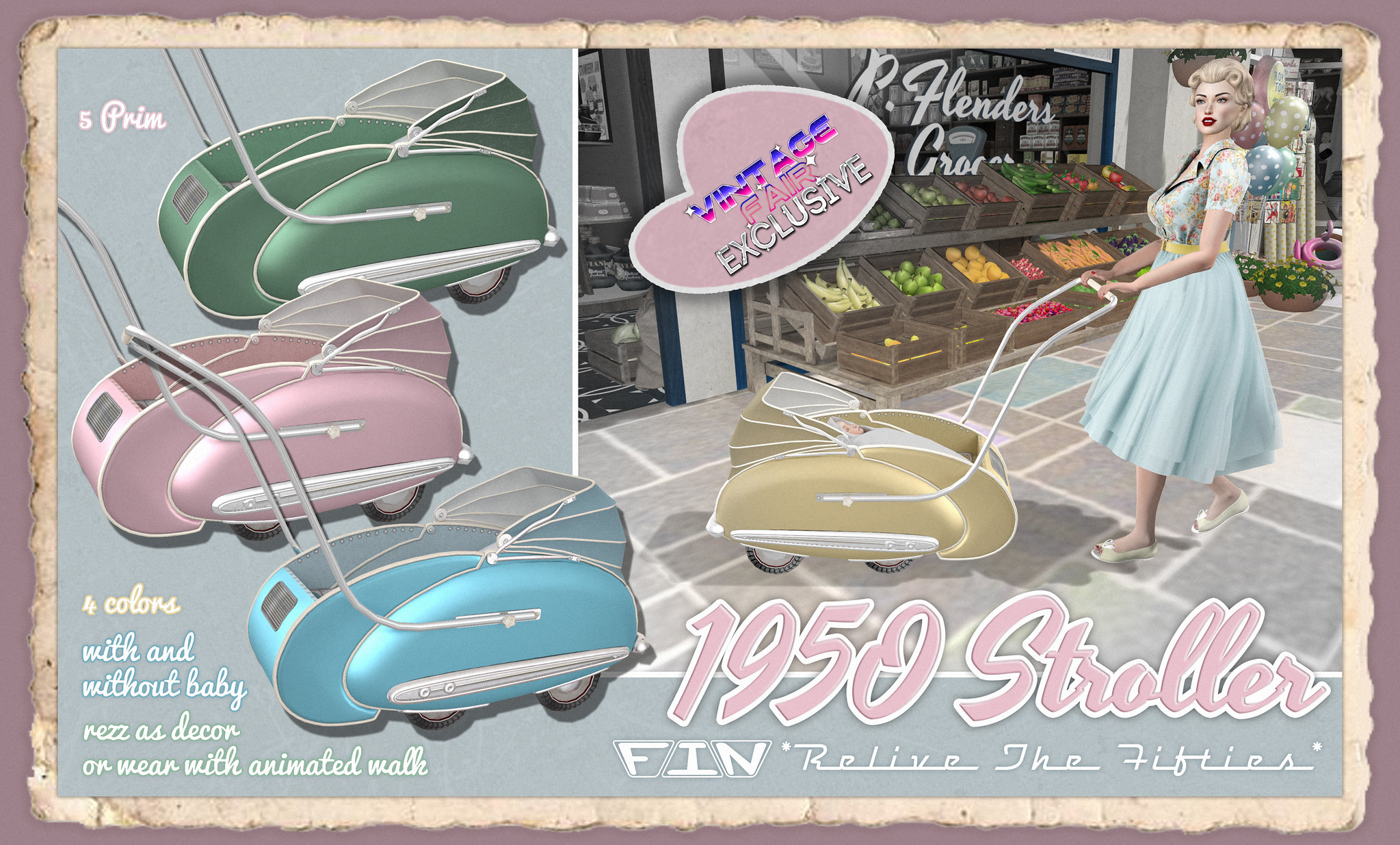 FIN Relive The Fifties – 1950 Stroller