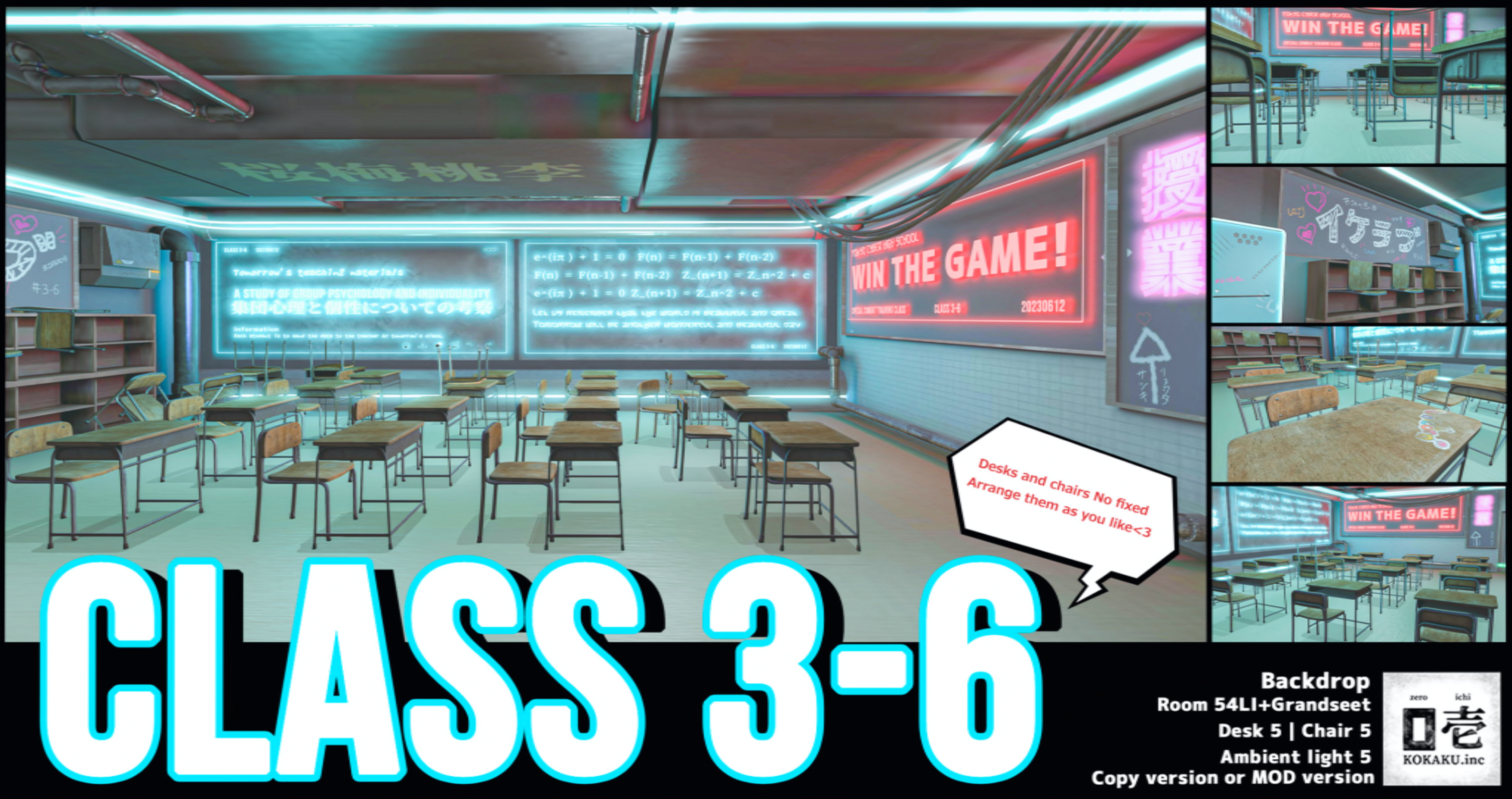 Zeroichi – Class 3-6 Backdrop