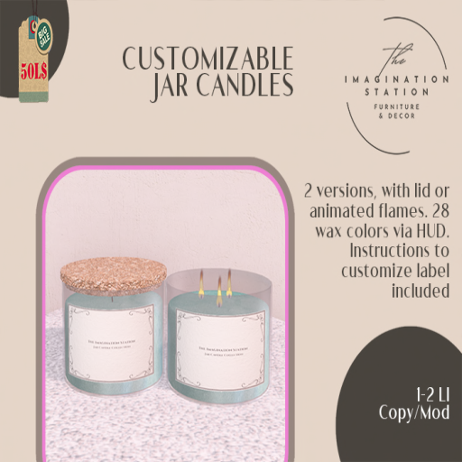 The Imagination Station – Customizable Jar Candles