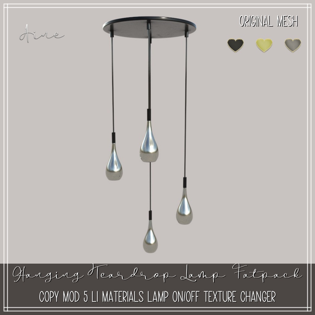 Aine – Hanging Teardrop Lamp