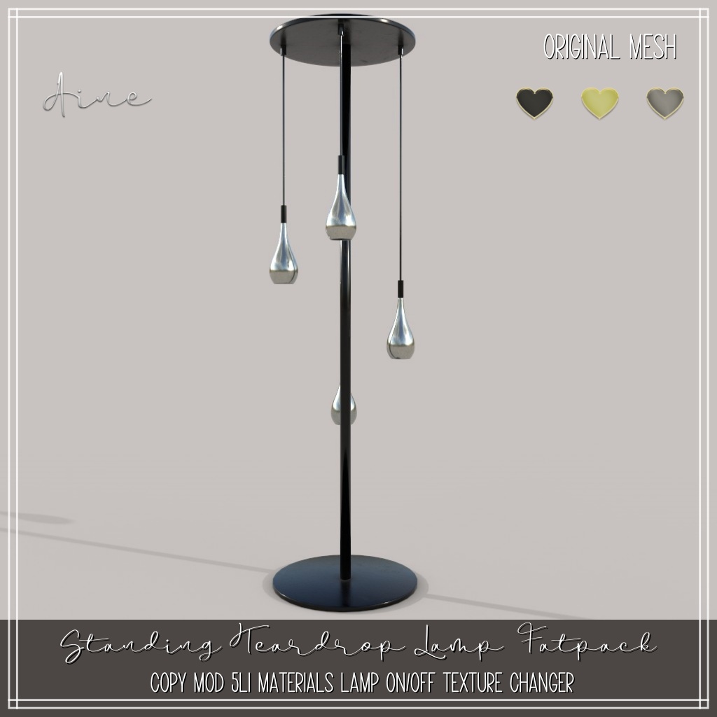 Aine – Standing Teardrop Lamp