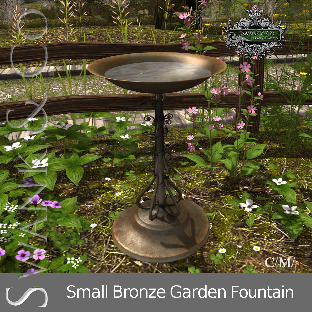 Swank & Co. – Small Bronze Garden Fountain