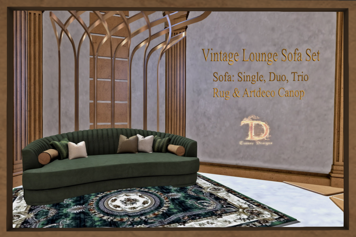 Tirrany Designs – Vintage Lounge Sofa Set