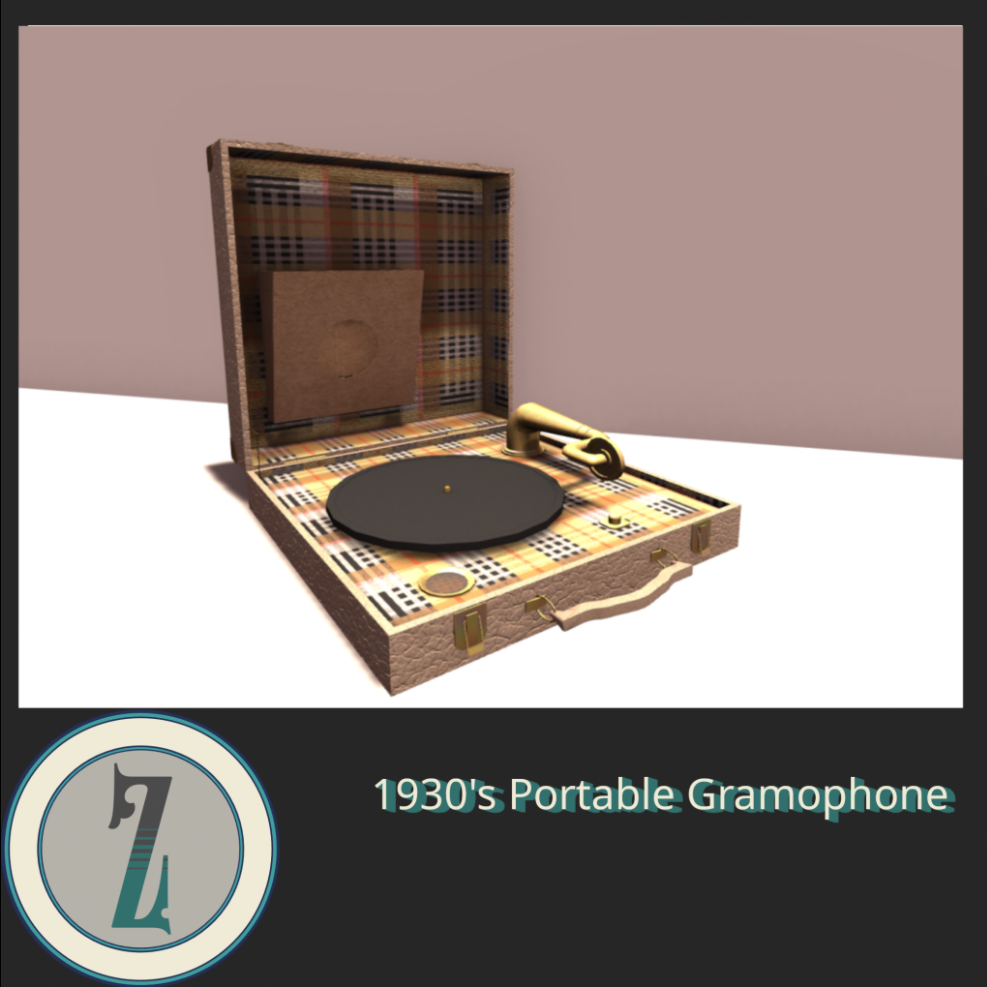 ZAIDA – 1930s Portable Gramophone