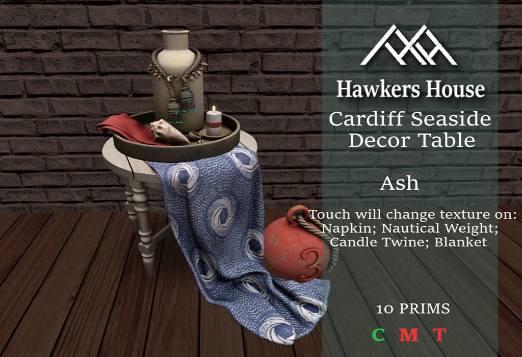 Hawkers House – Cardiff Seaside Decor Table