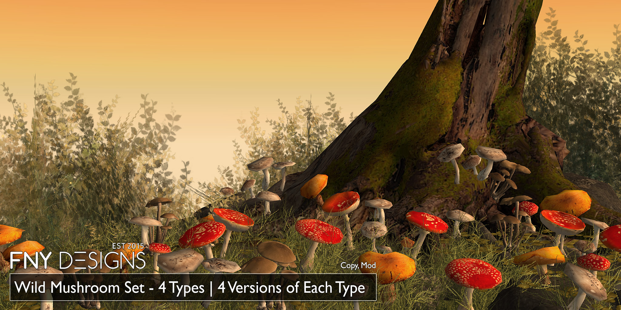 FNY Designs – Wild Mushroom Set