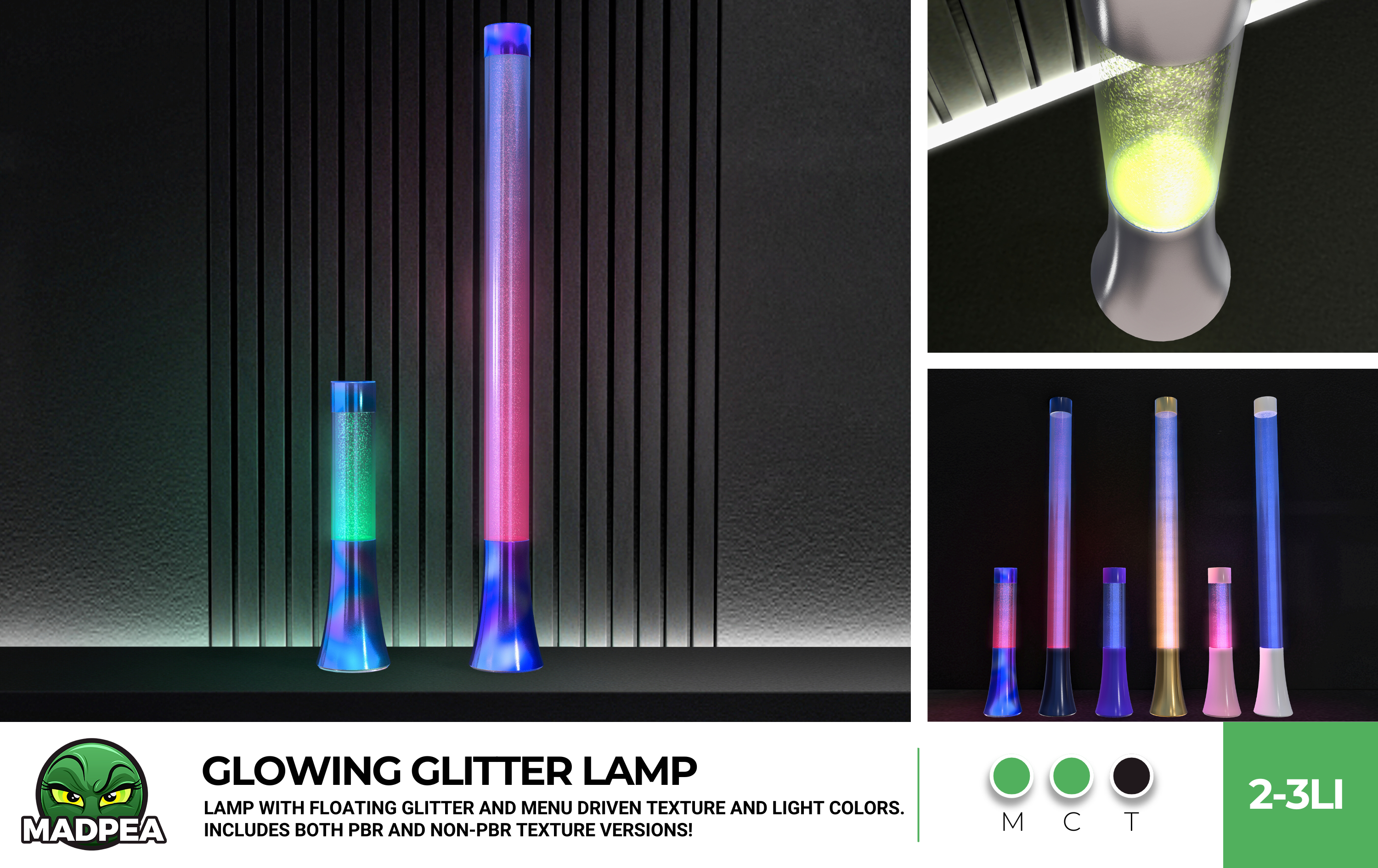 MADPEA – GLOWING GLITTER LAMP