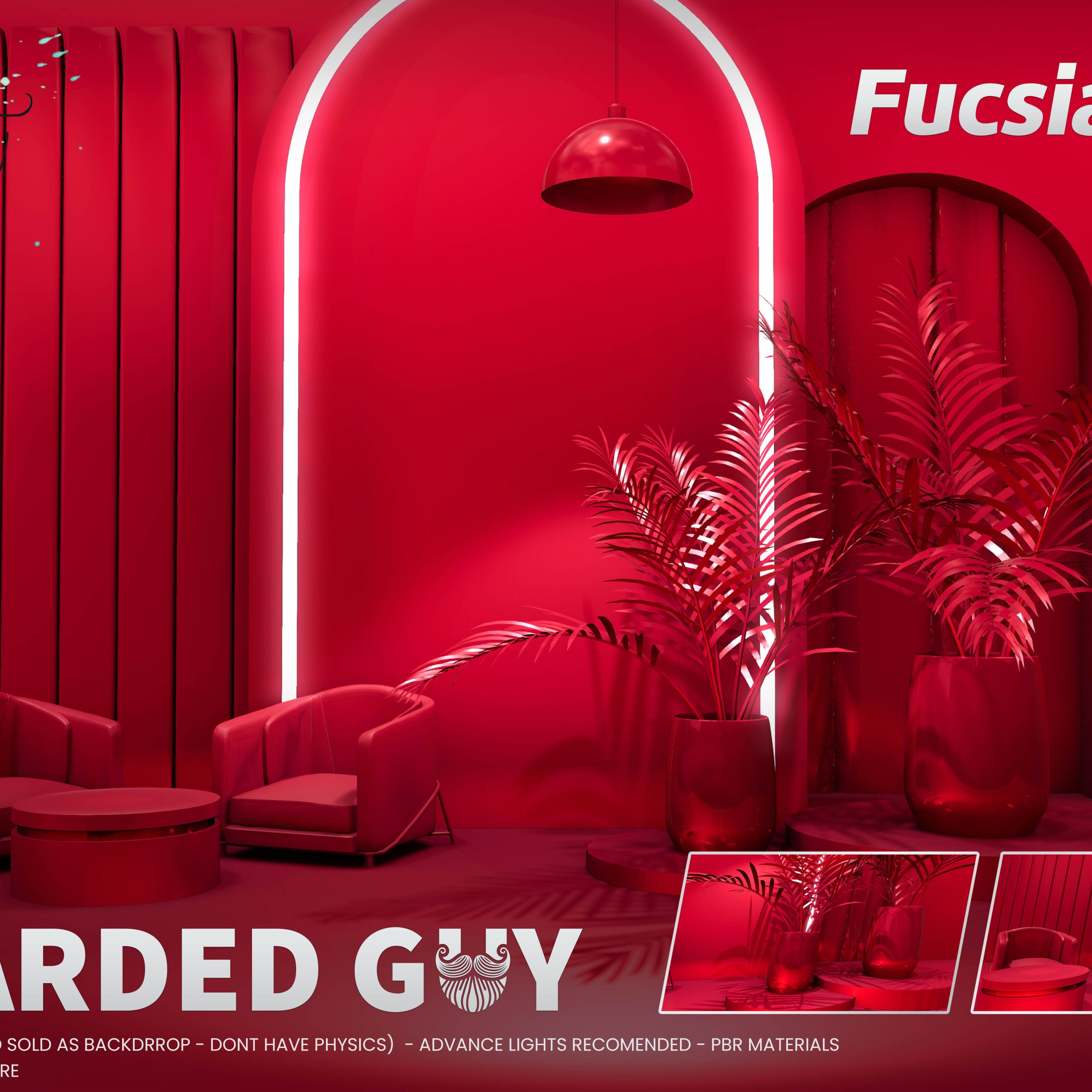 The Bearded Guy– Fucsia Life Backdrop