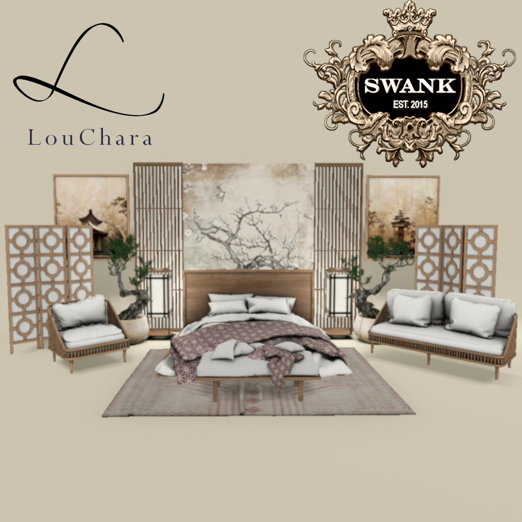 Louchara Designs – Ichiko Bedroom – Swank Event