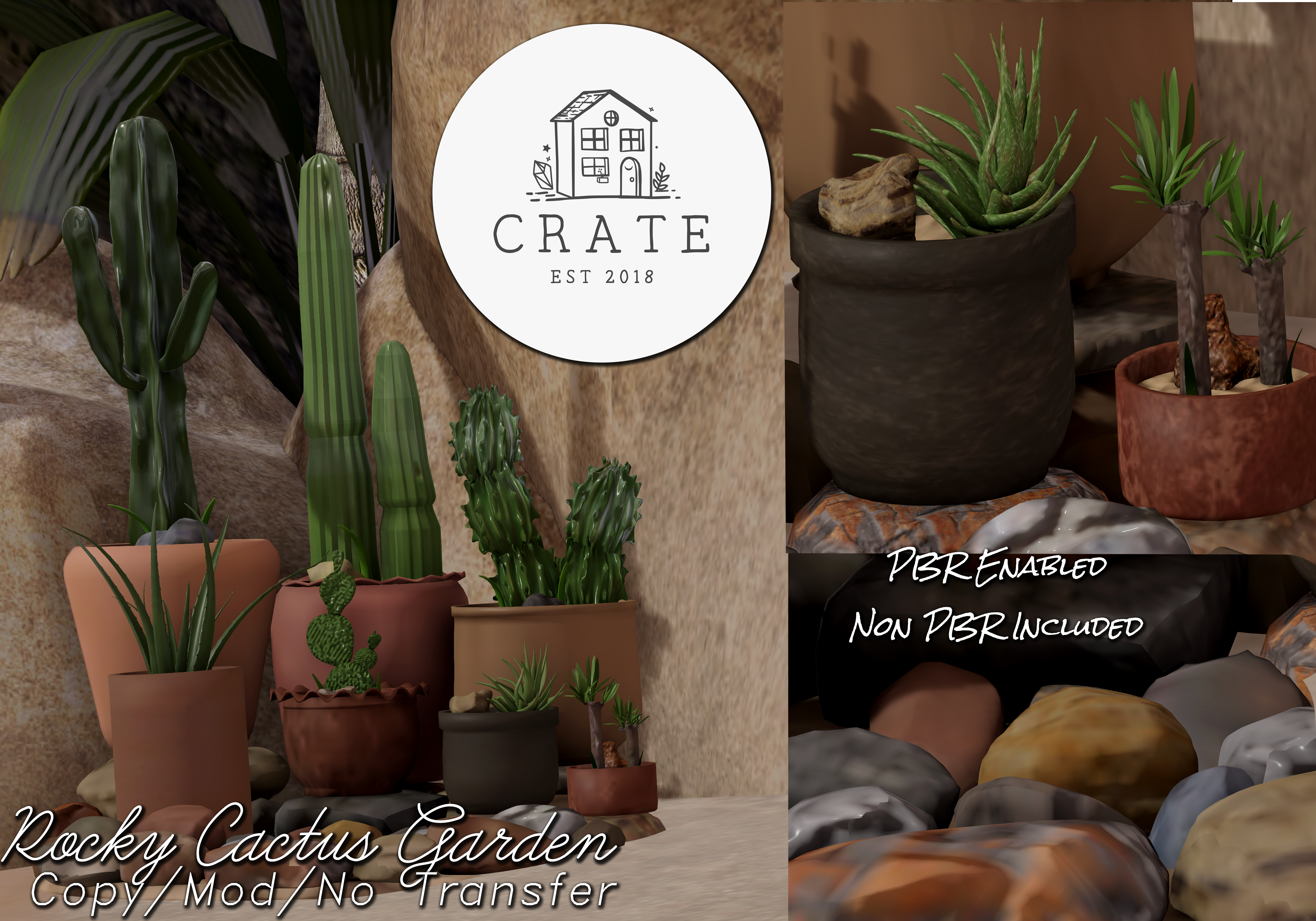 Crate – Rocky Cactus Garden