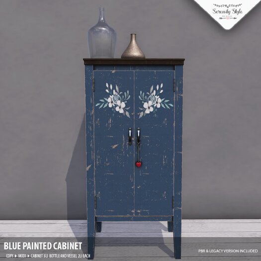 Serenity Style – Blue Painted Cabinet